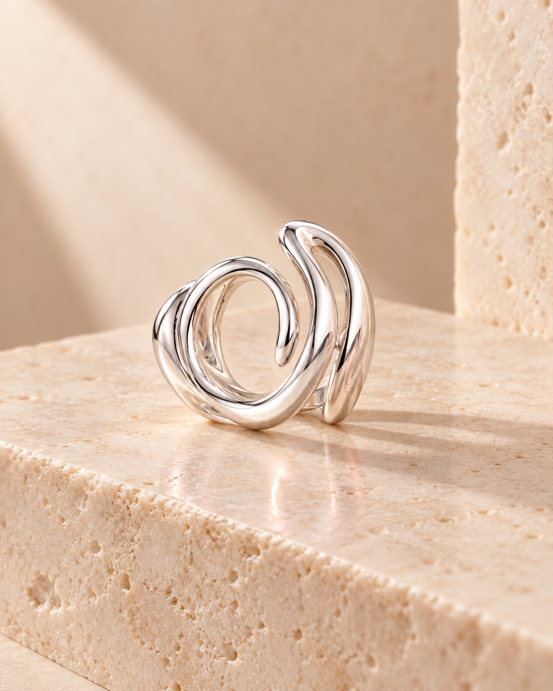 Halo Open Sculpt Ring