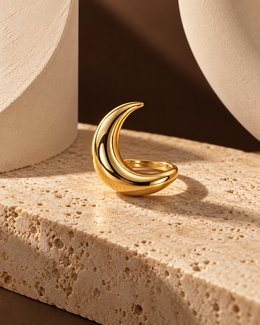 Luna Crescent Ring