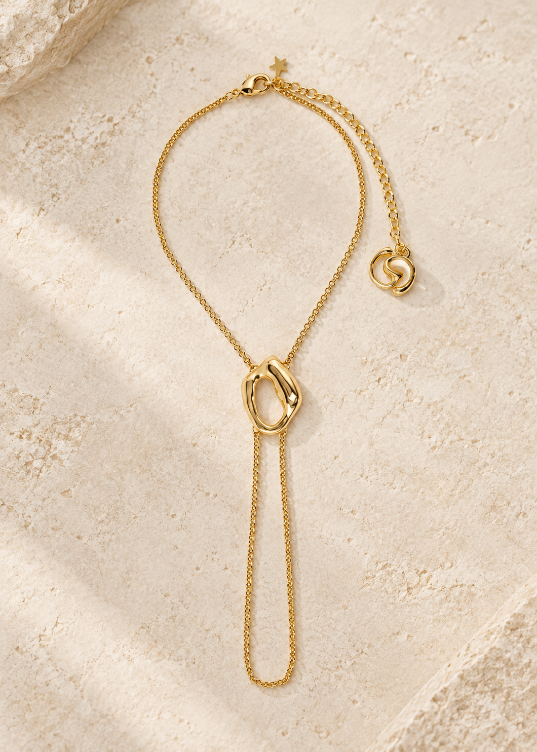 Aura Hand Bracelet — Gold