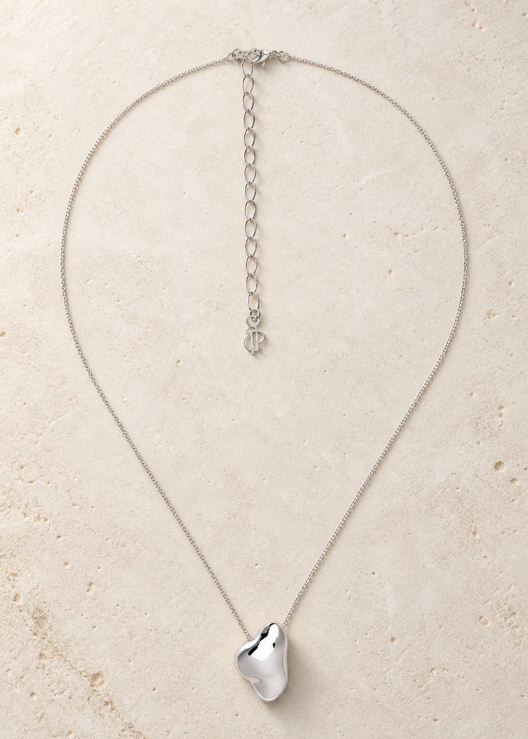 Petite Form Pendant Necklace — Silver