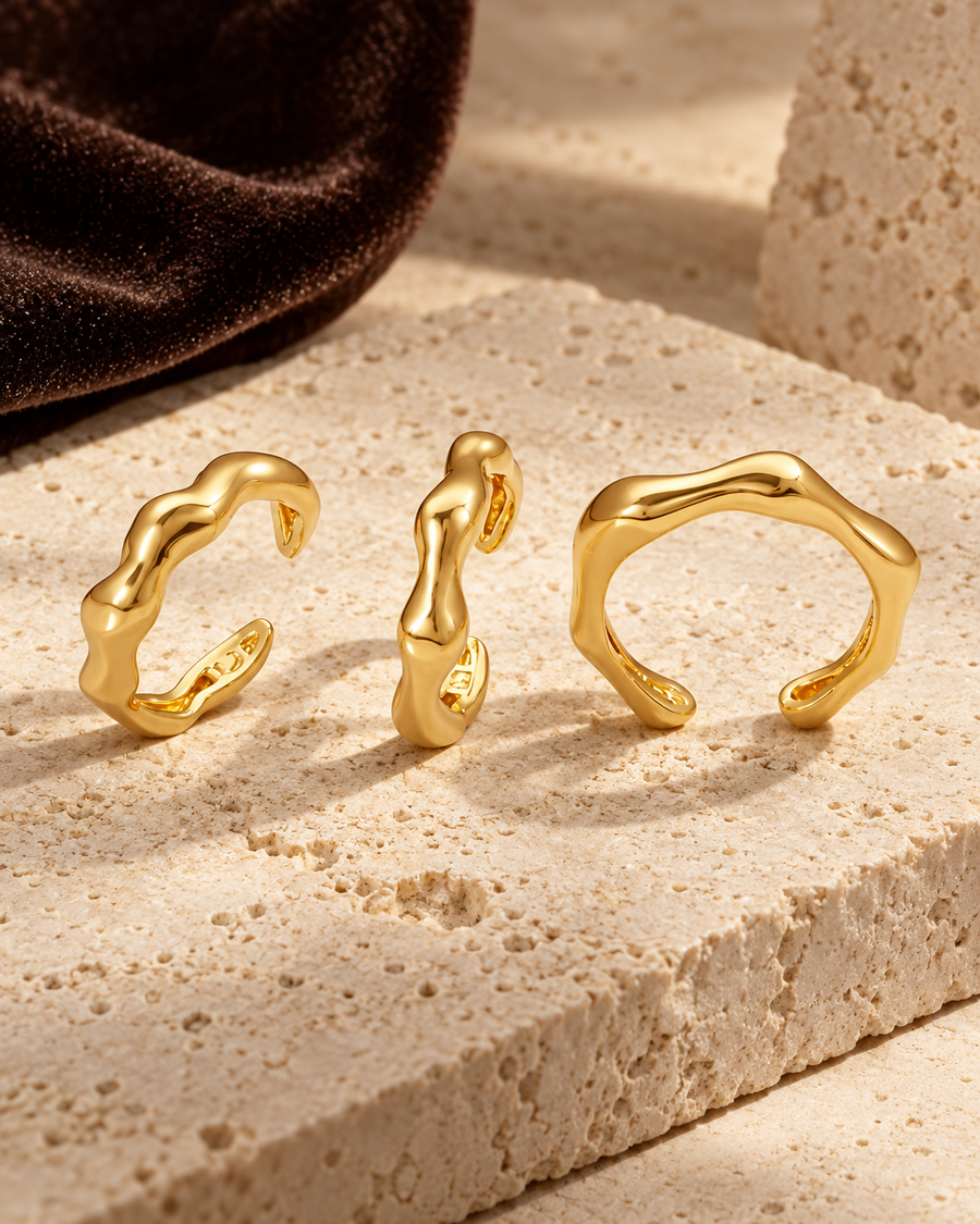 Aurea Organic Ring Trio