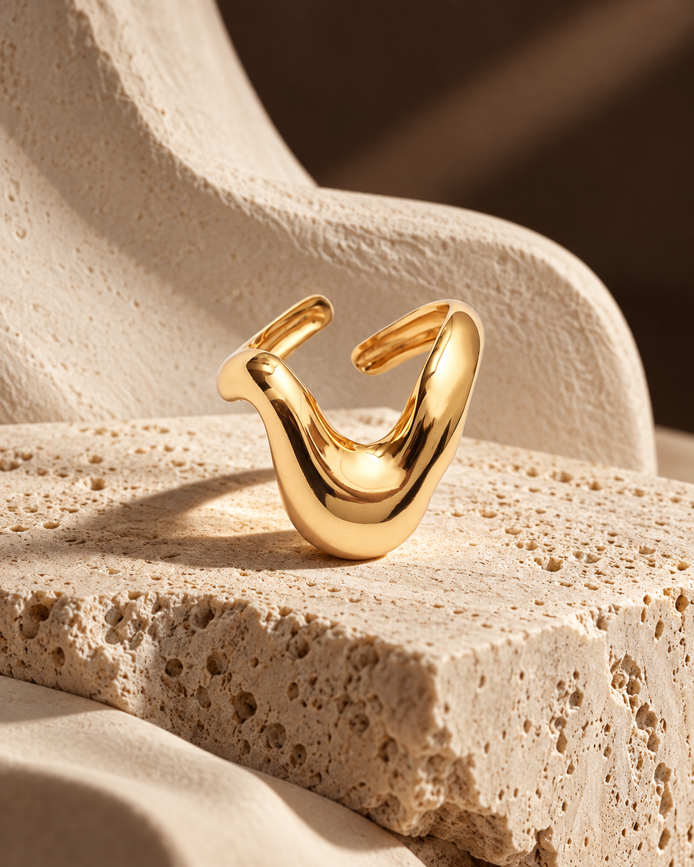 Freeform Tide Ring