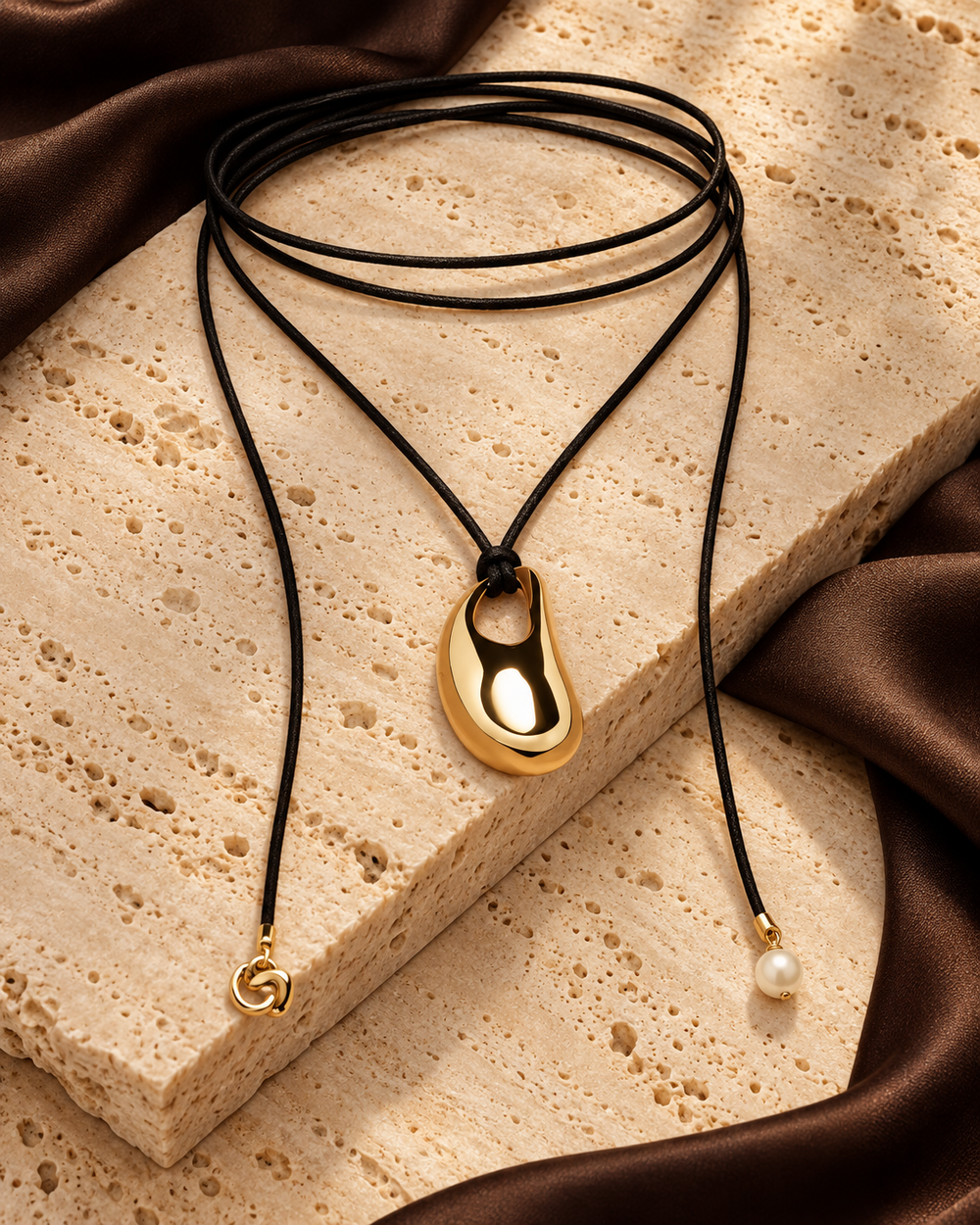 Muse Sculptural Cord Necklace