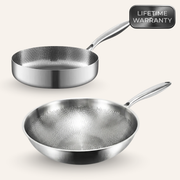 Ceylon Titanium Wok & Deep Pan Bundle 1