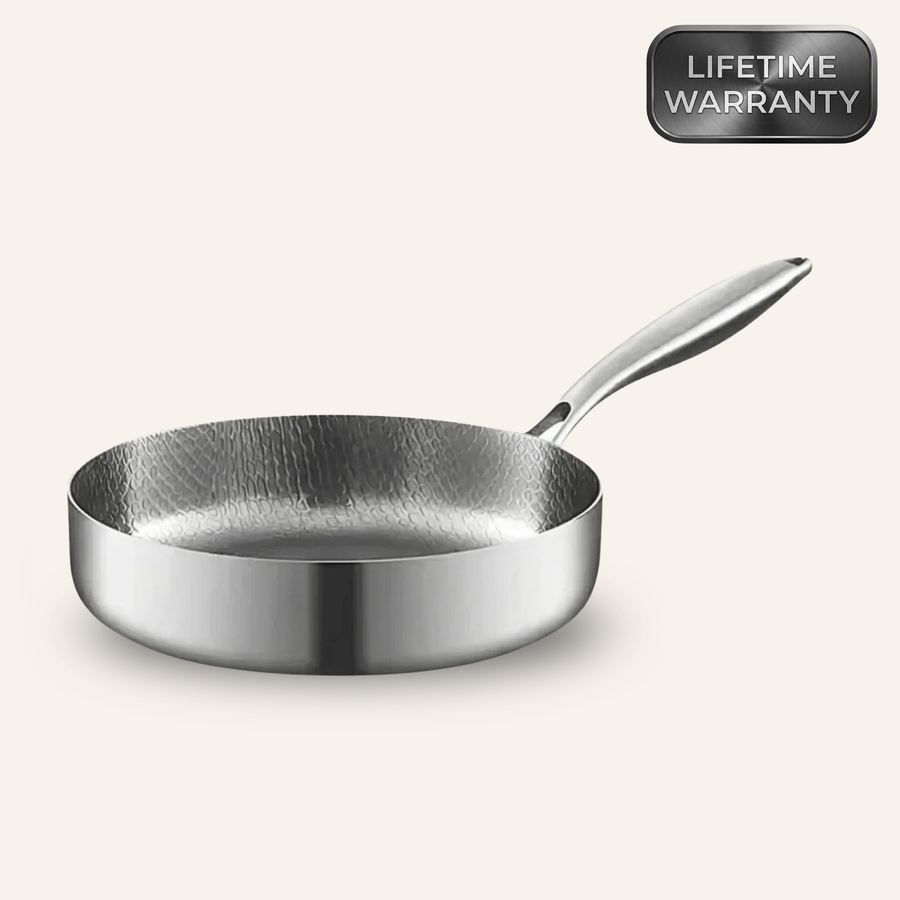 Ceylon Titanium Sartén profunda martillada