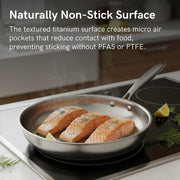Ceylon Titanium Hammered Pan + Lid 8