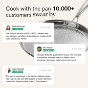 Ceylon Titanium Sauté Pan — Dual Handle 8