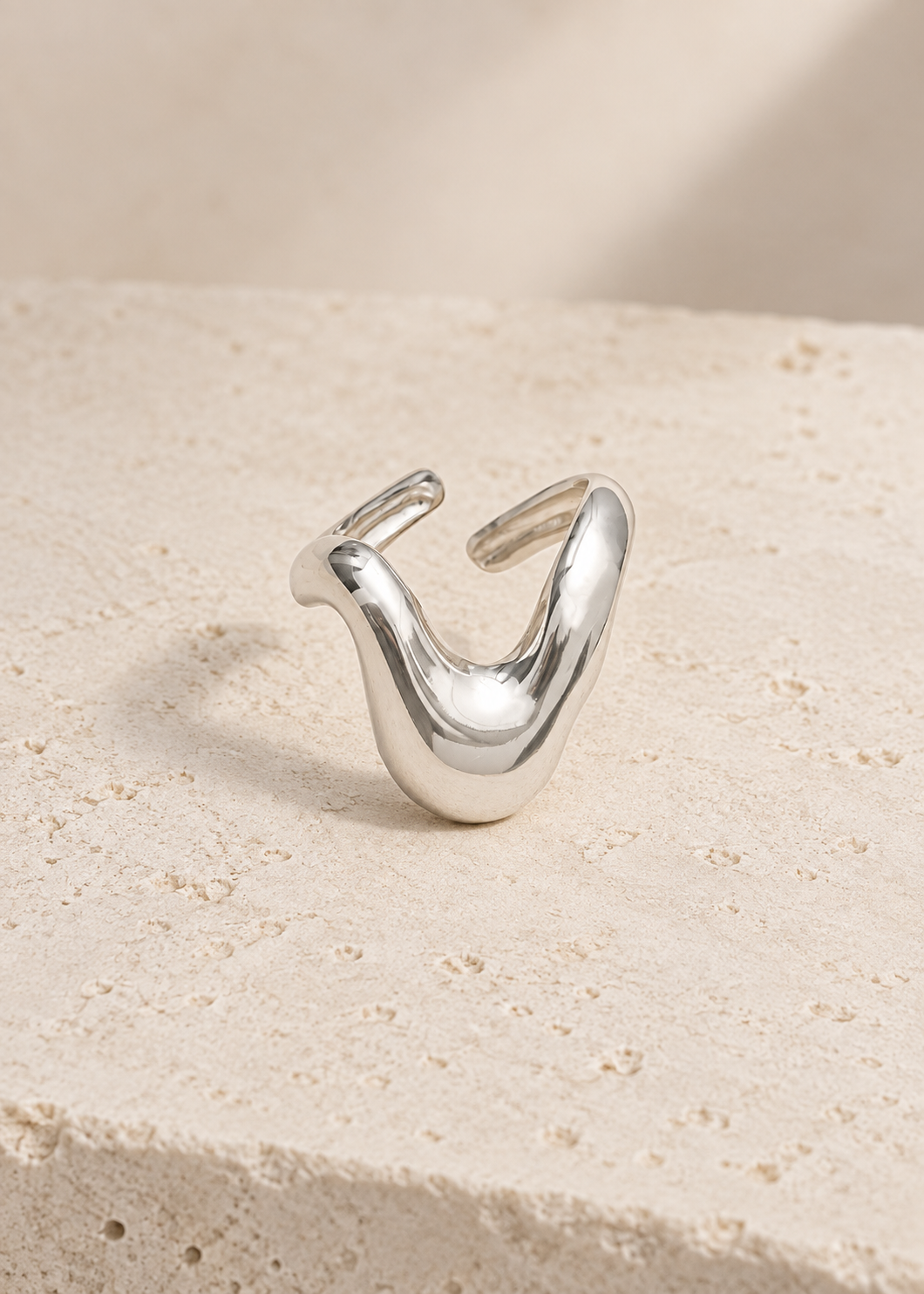 Freeform Tide Ring — Silver