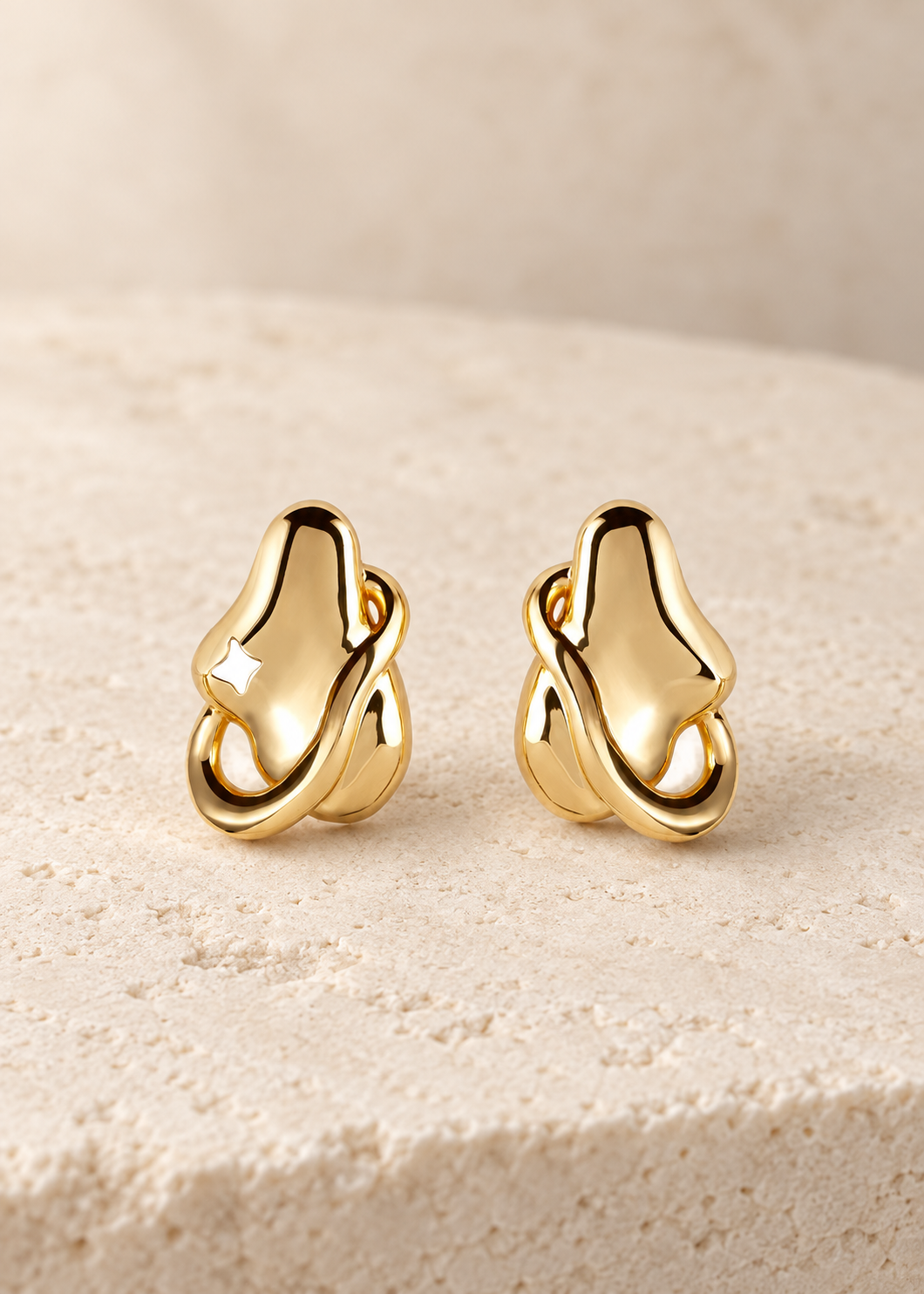Petite Aura Studs — Gold