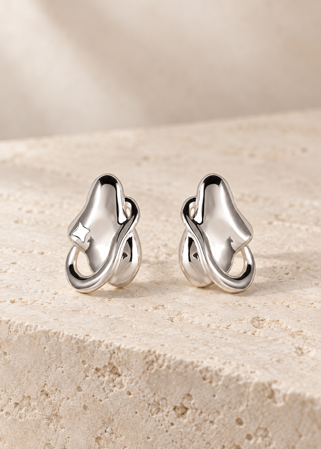 Petite Aura Studs — Silver